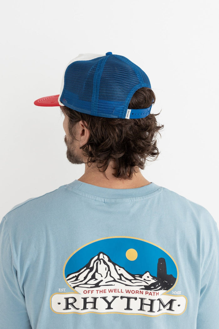 Rhythm Horizon Trucker Cap - Blue / Bone