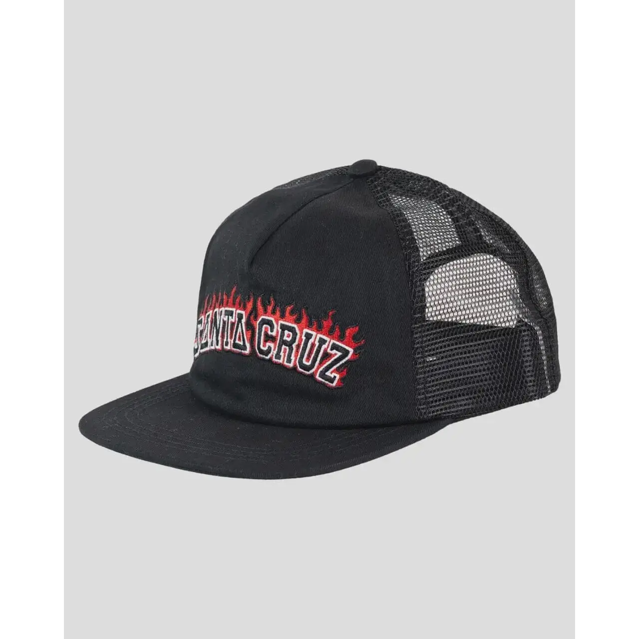 Santa Cruz Flamed Collegiate Arch Youth Trucker Cap