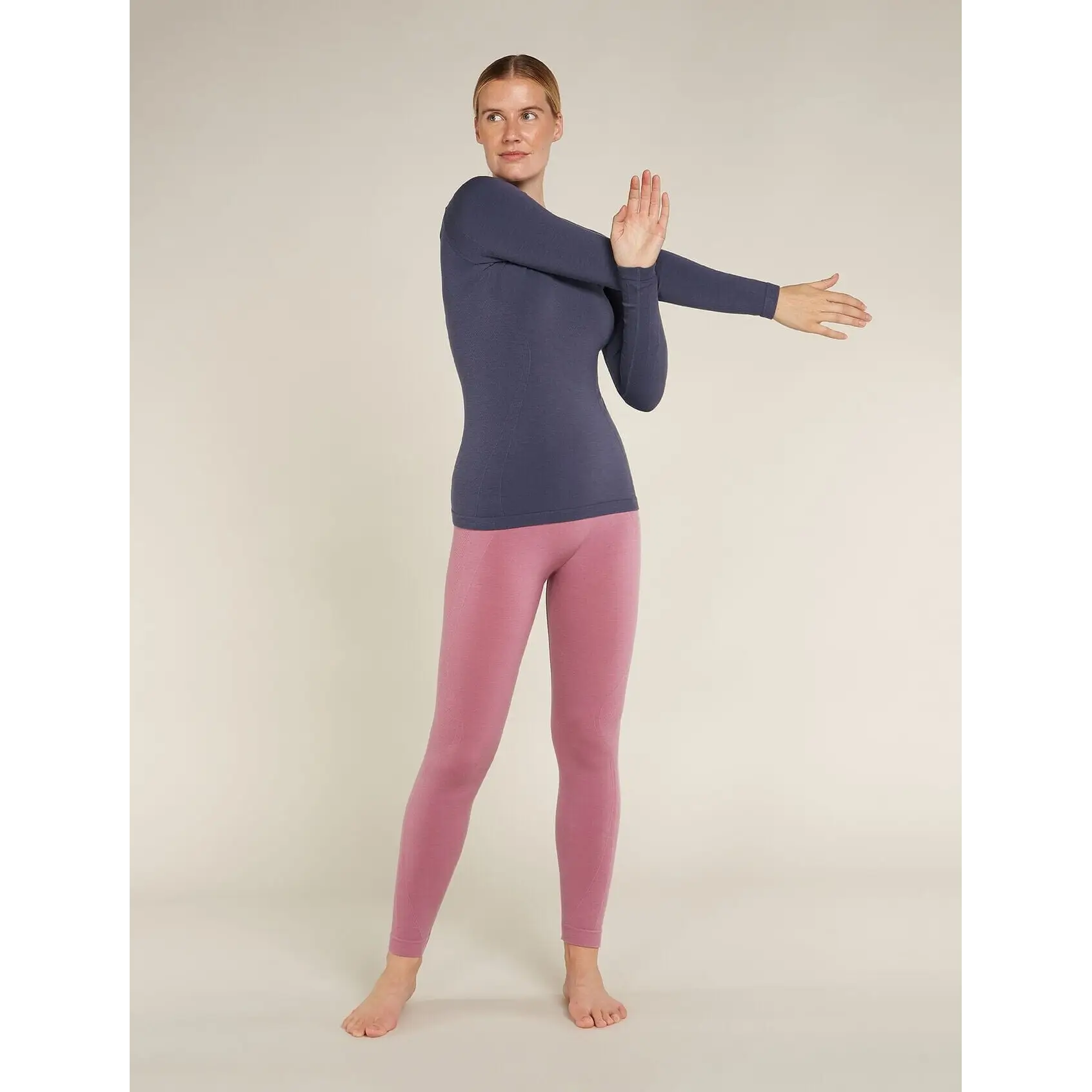 Icebreaker Womens Merino Blend 260 ZoneKnit Seamless Long Sleeve Crewe