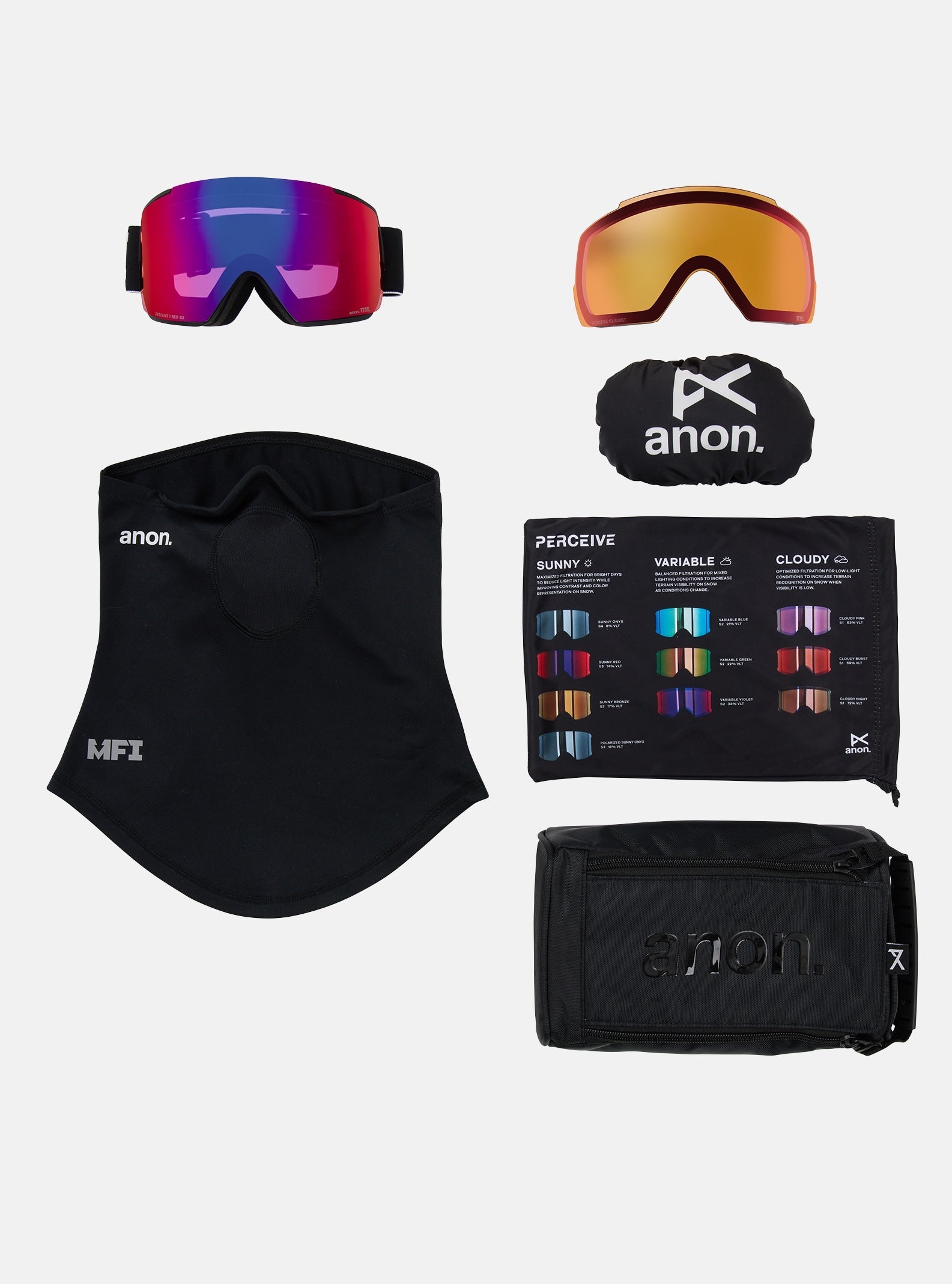 Anon M5 Goggles + Bonus Lens + MFI® Face Mask