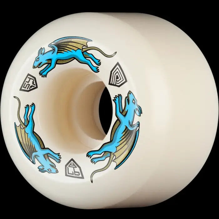 Powell Peralta Dragon Formula Blue Nano Rat 97A Skate Wheels