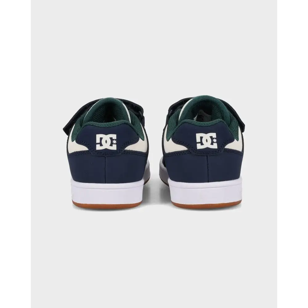 DC Manteca 4 V Youth Shoes - Navy / White / Green