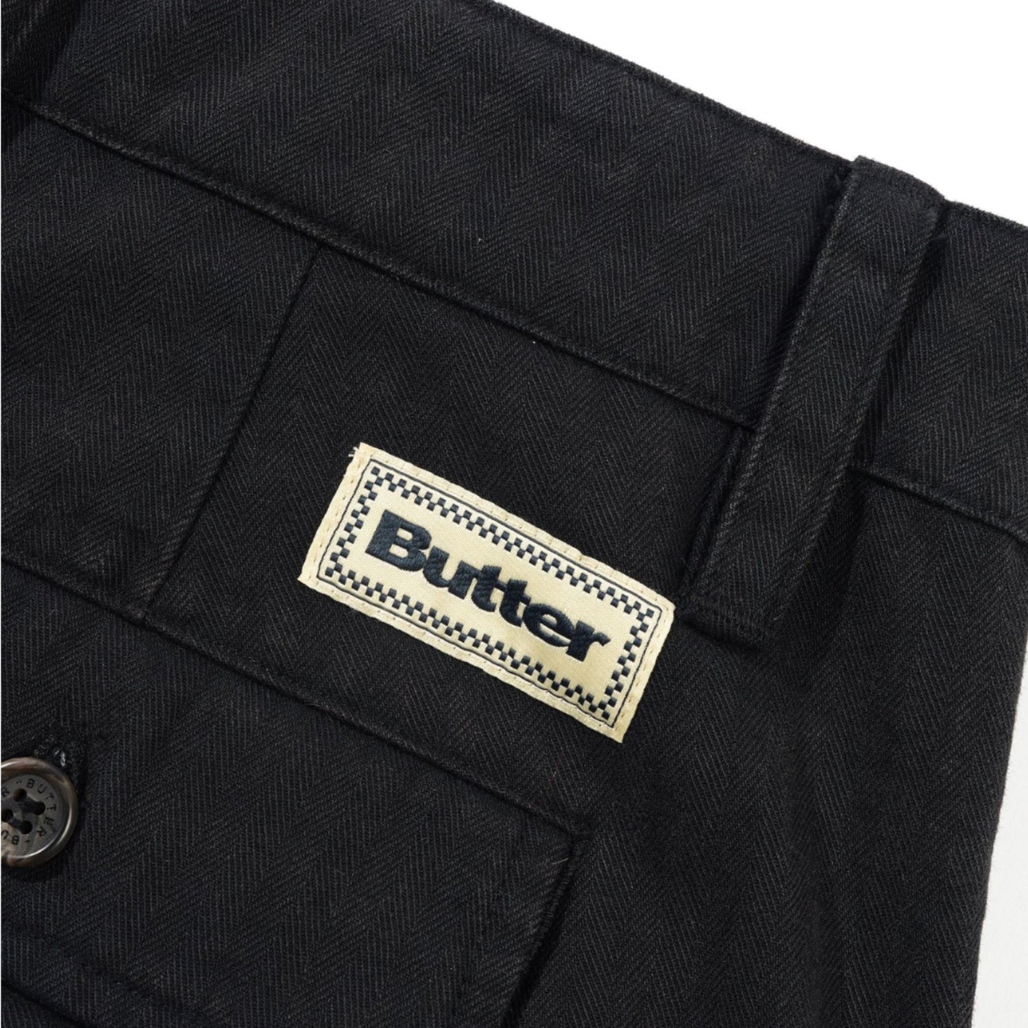 Butter Goods Pleated Trousers - Washed Black