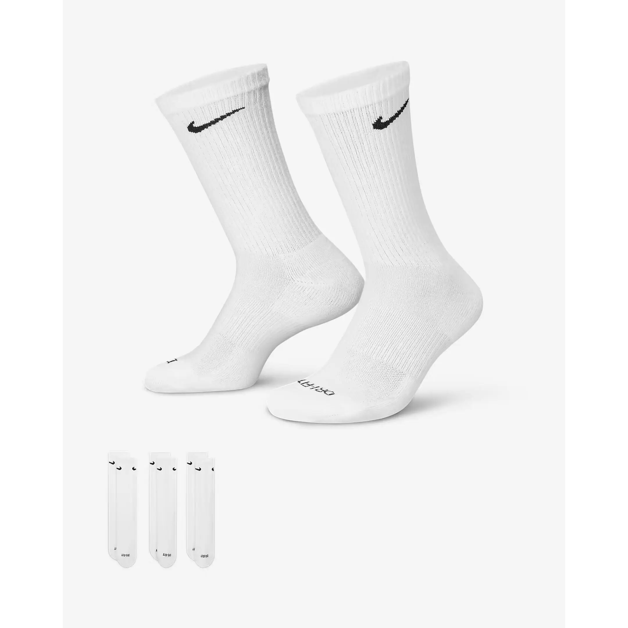 Nike Everyday Plus Cushioned 3 Pack Socks - White