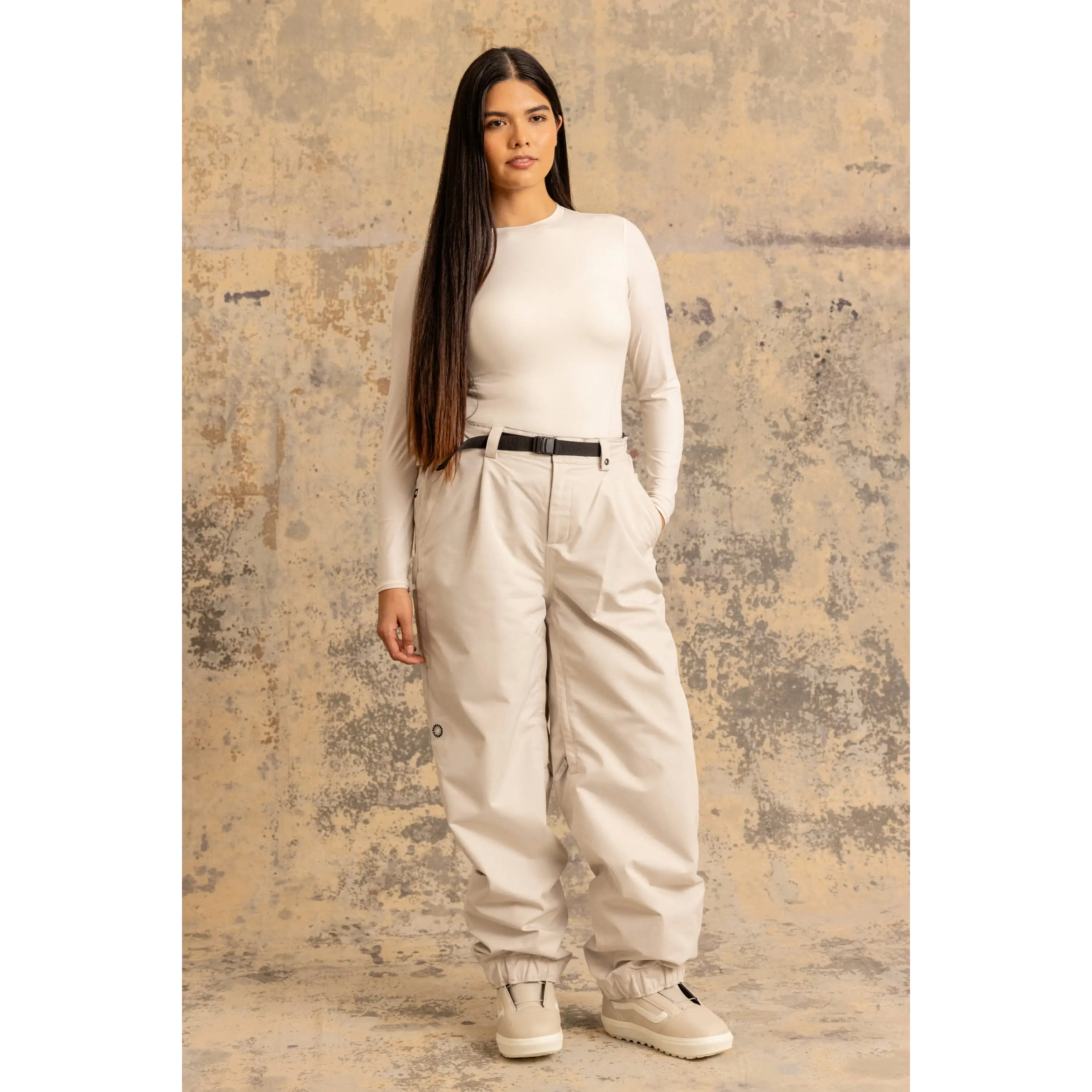 686 Womens Outline Shell Pants - Limestone / S