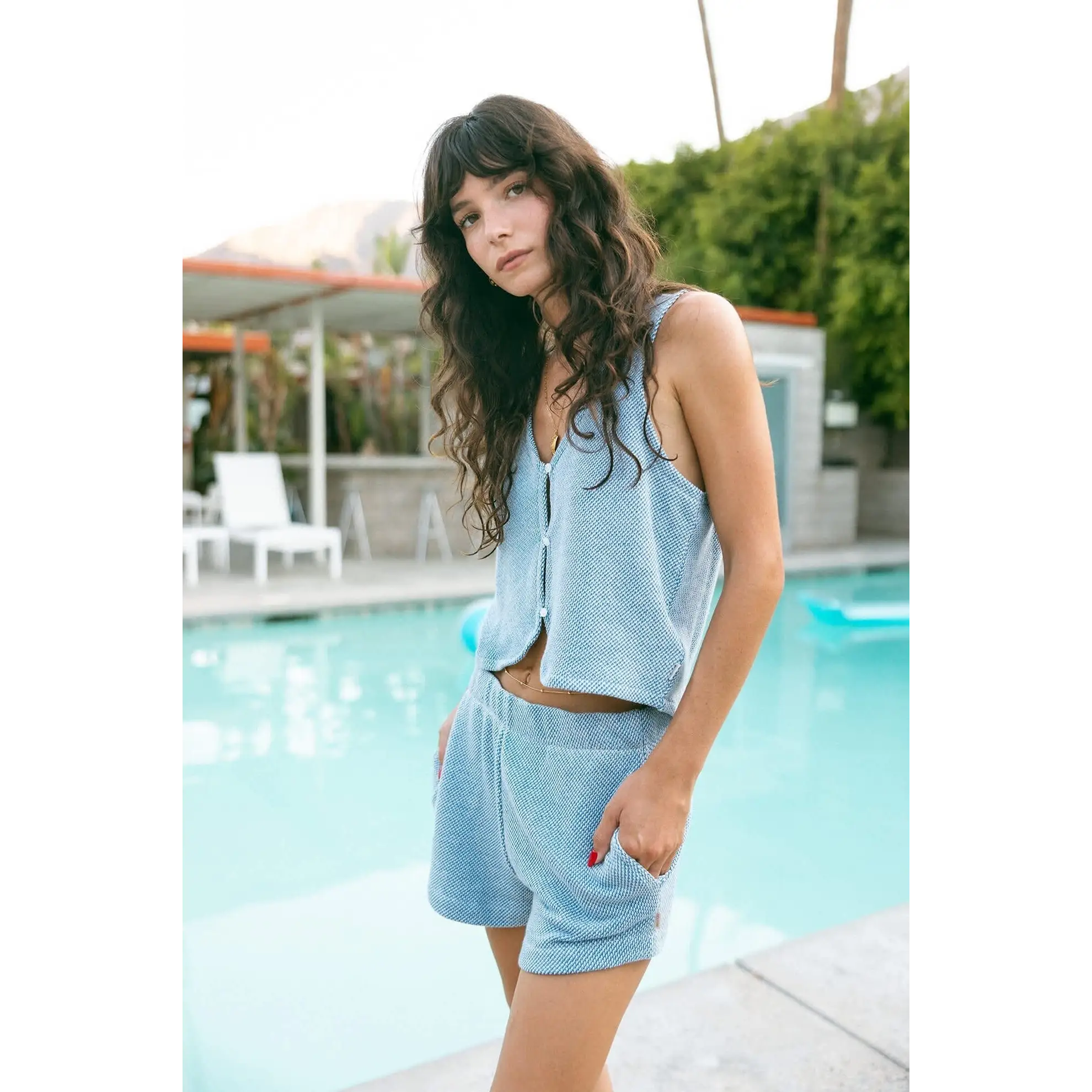 Brixton The Weekend Cross Loop French Terry Top