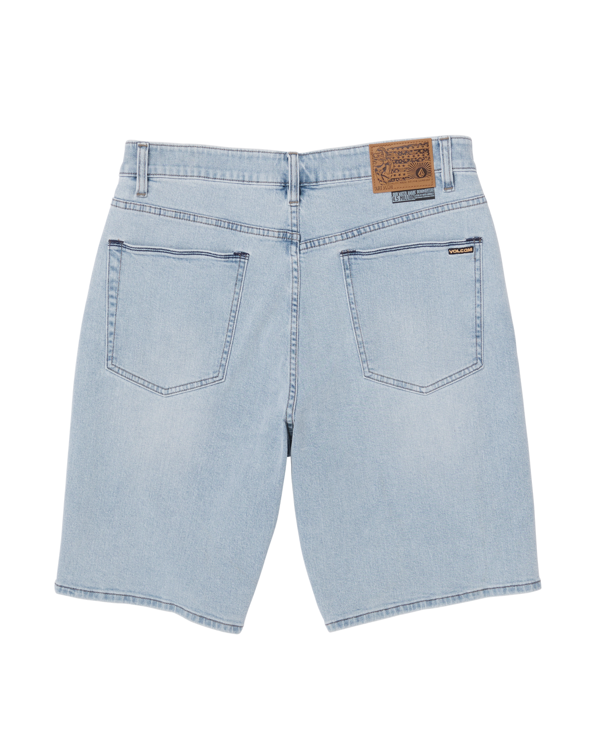 Volcom Youth Billow Denim Shorts - Desert Dirt Indigo