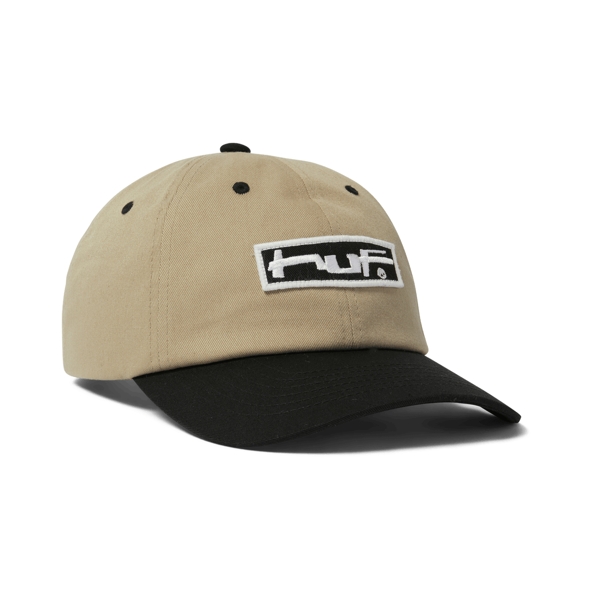 HUF Stretch Logo 6 Panel Curved Visor Hat