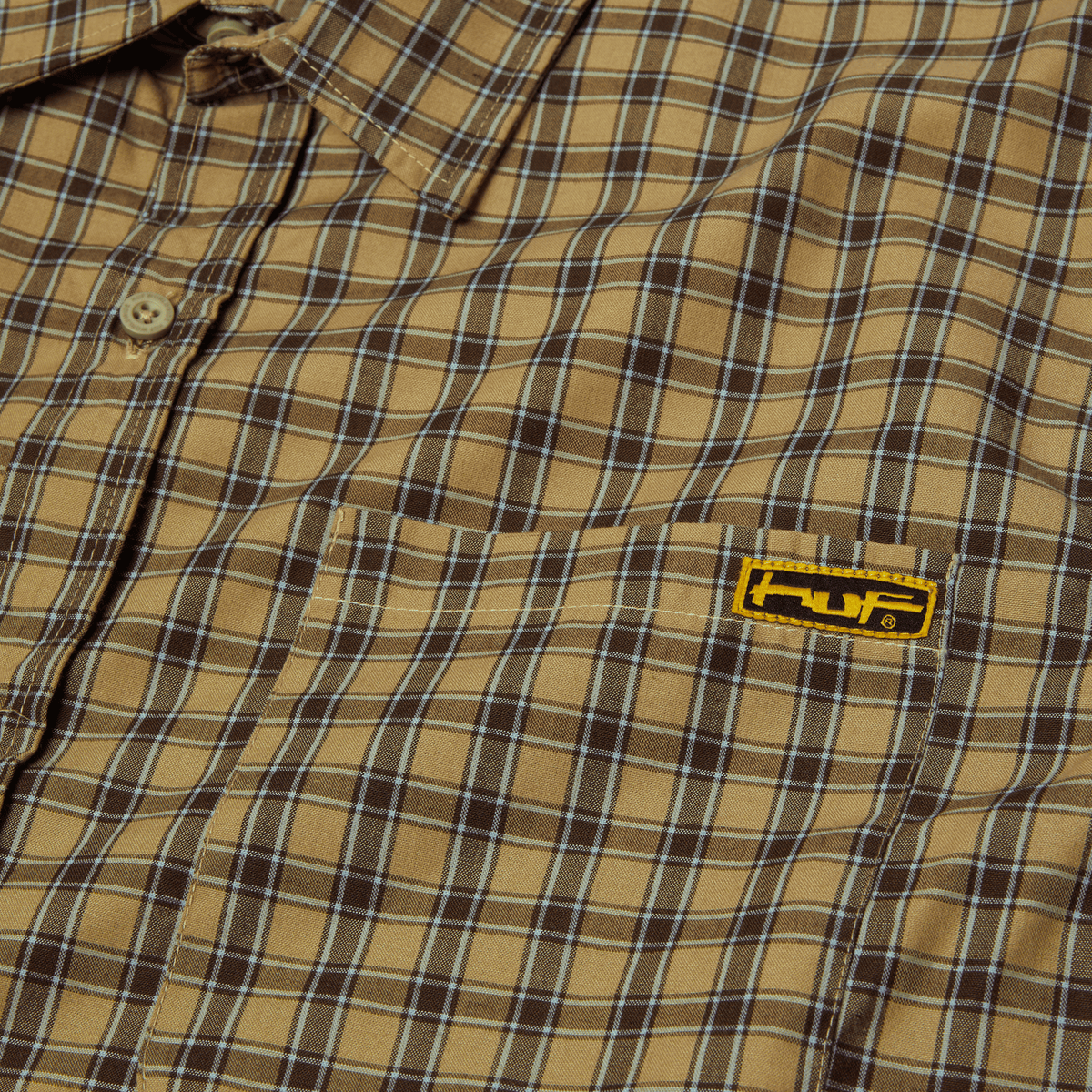 HUF Stretch Micro Plaid Shirt