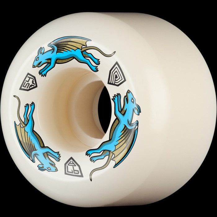 Powell Peralta Dragon Formula Blue Nano Rat 97A Skate Wheels