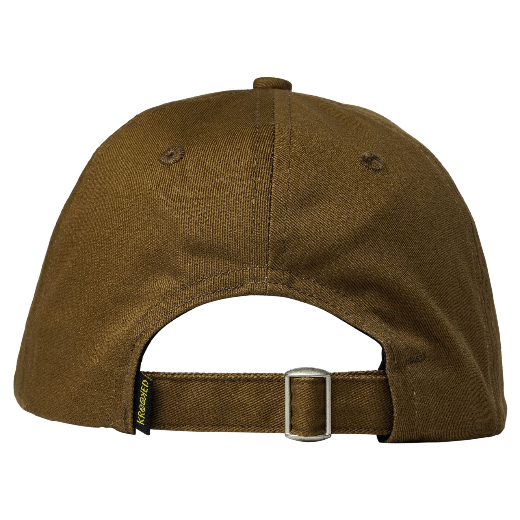 Krooked Skript Snapback Cap - Brown / White