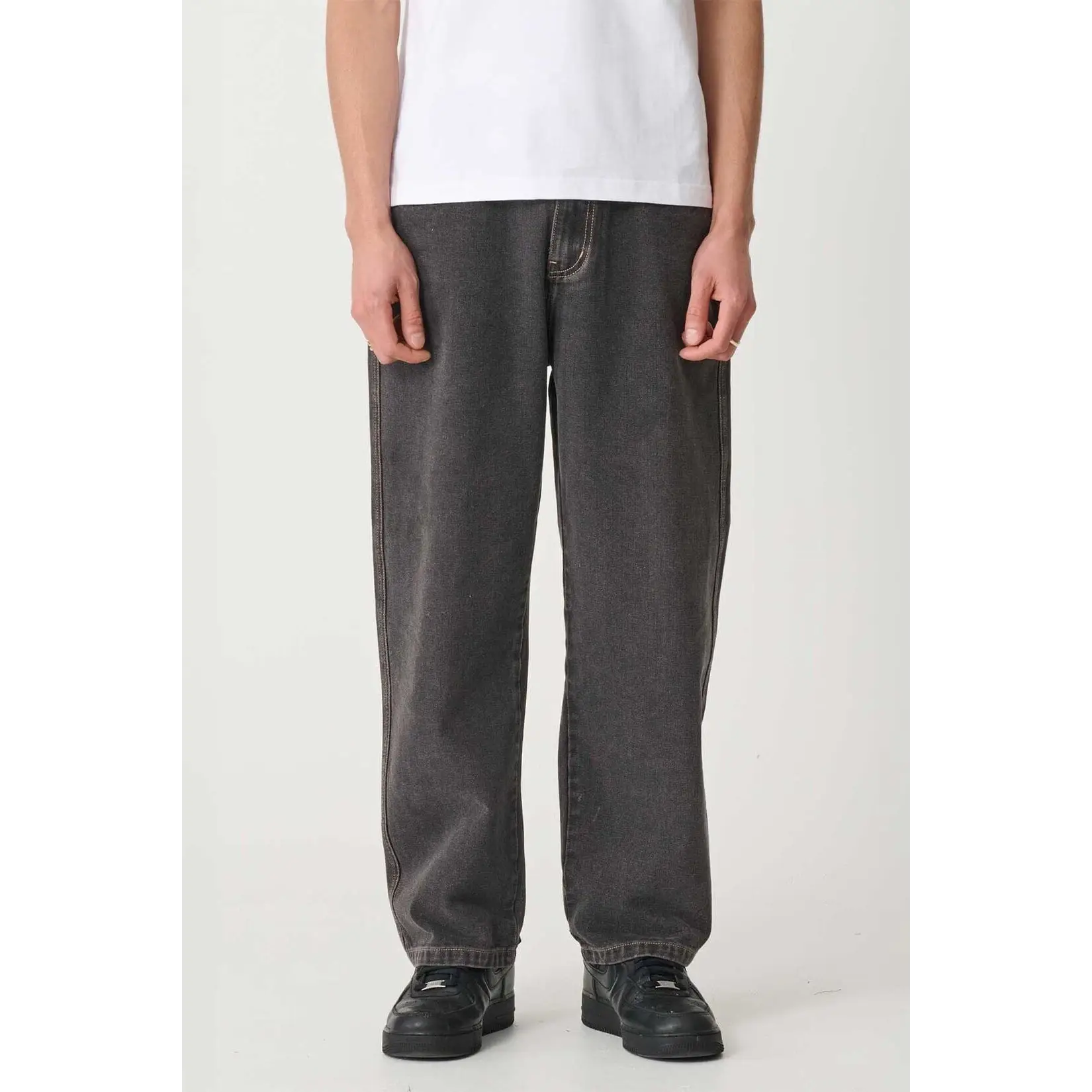 X-Large 91 Bull Denim Pants - Washed Black