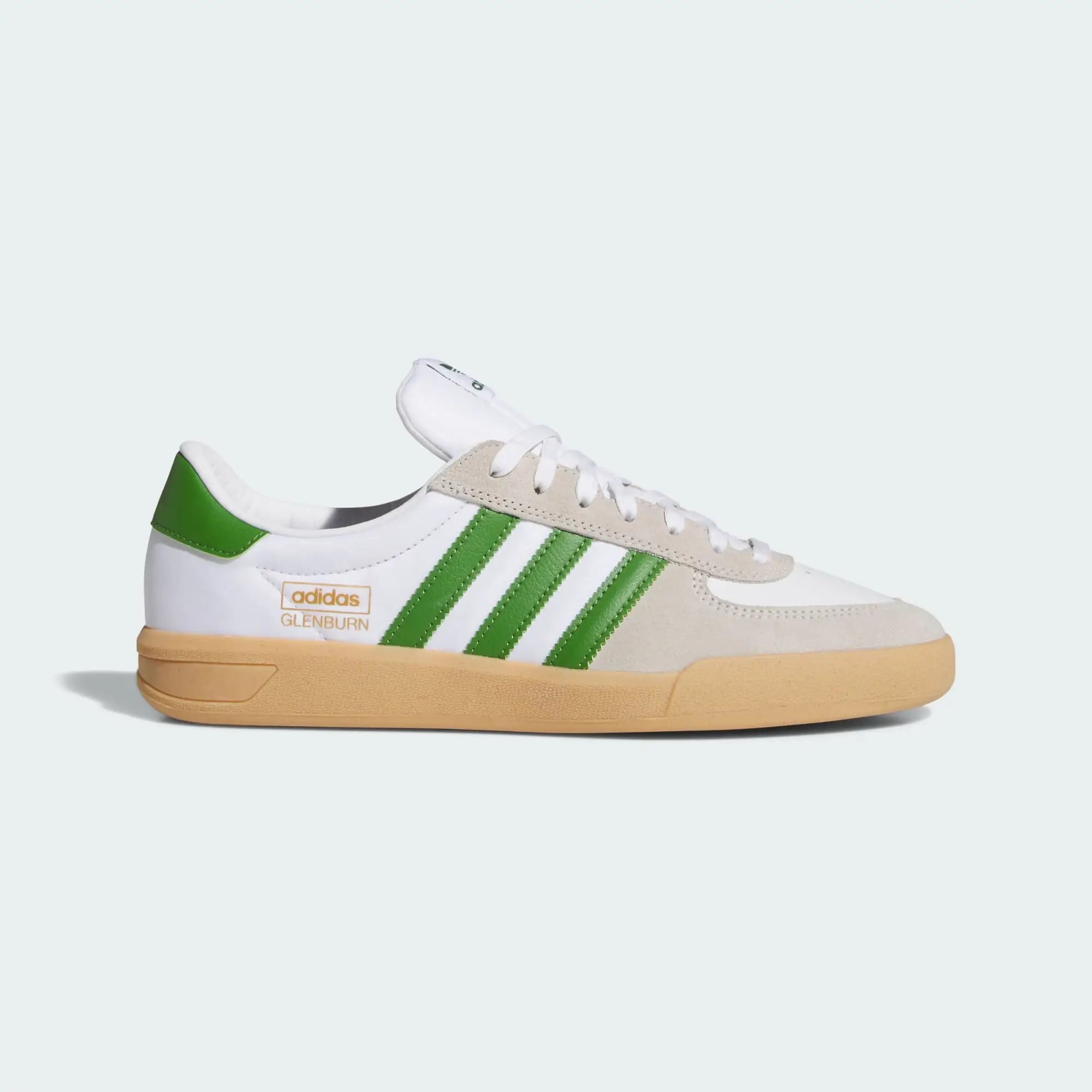 Adidas Glenburn Shoes - Cloud White / Crew Green / Gum