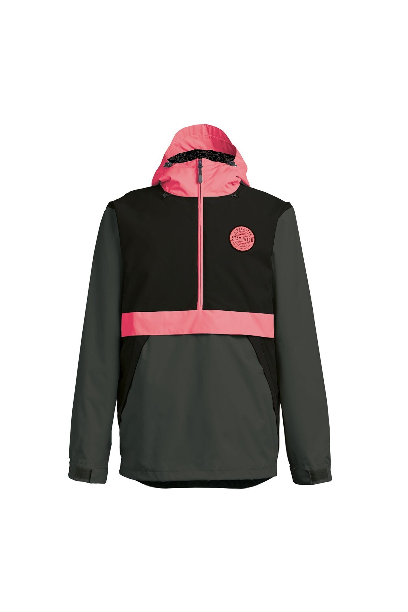 Airblaster Trenchover Jacket Black / Hot Coral S