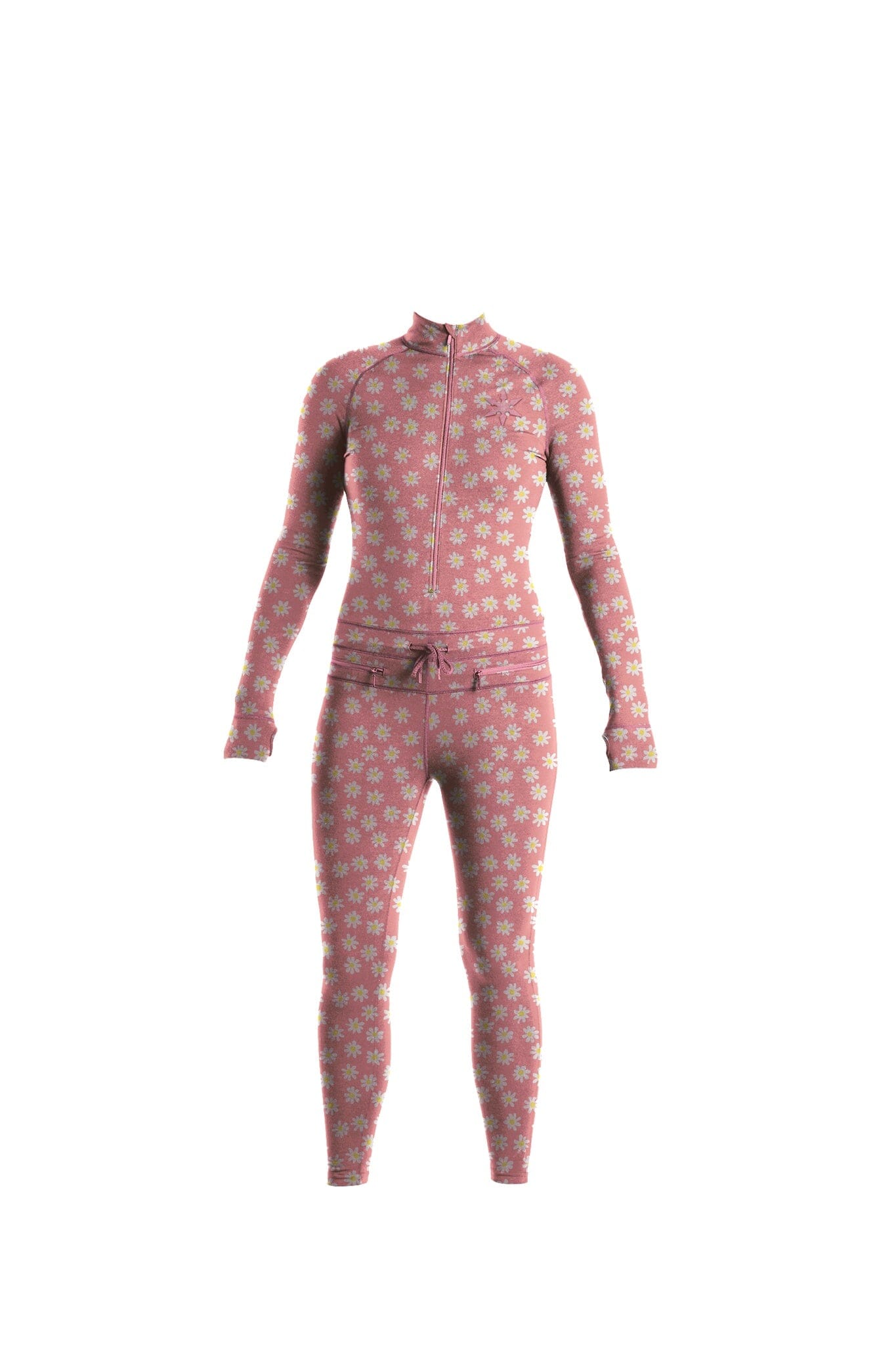 Airblaster Womens Hoodless Ninja Suit Rose Quartz Daisy S