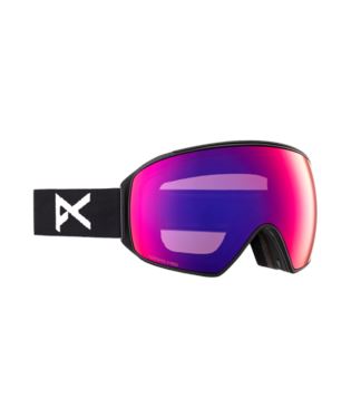 Anon M4 Toric Goggles + Bonus Lens + MFI® Face Mask 2023 Black / Perceive Sunny Red