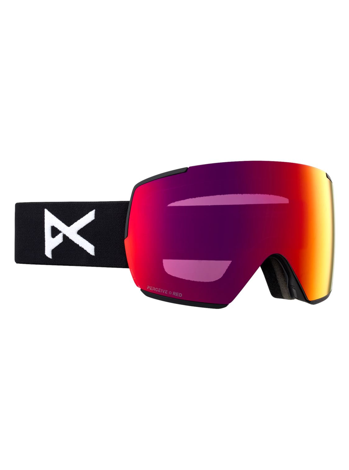Anon M5 Goggles + Bonus Lens 2024 Black / Perceive Sunny Red / Cloudy Burst