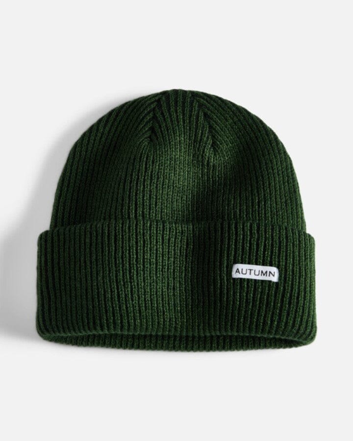 Autumn Cord Beanie Evergreen