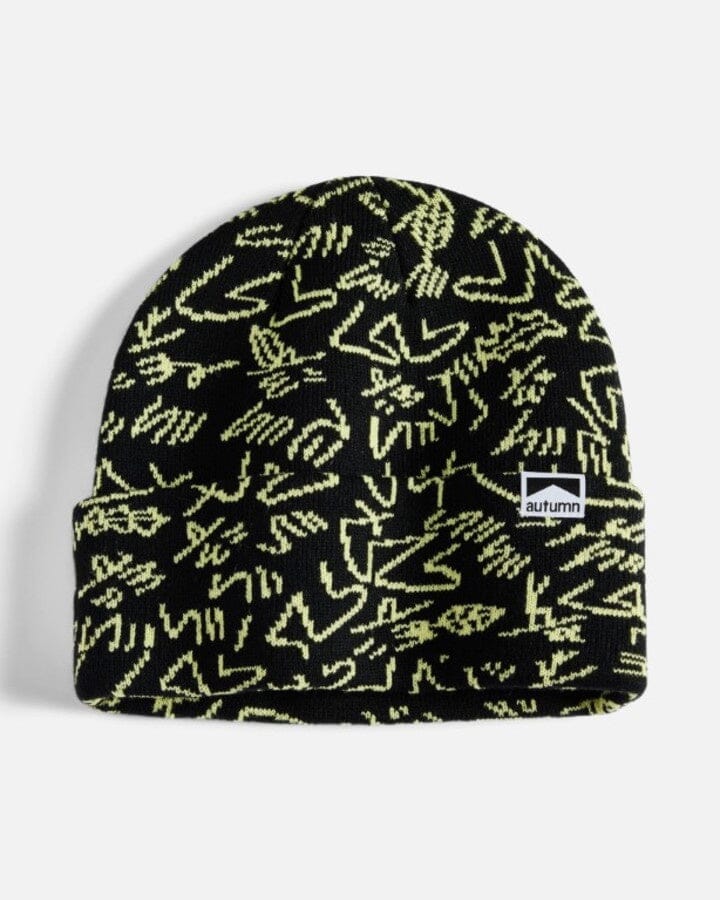 Autumn Gus Camo Beanie Black