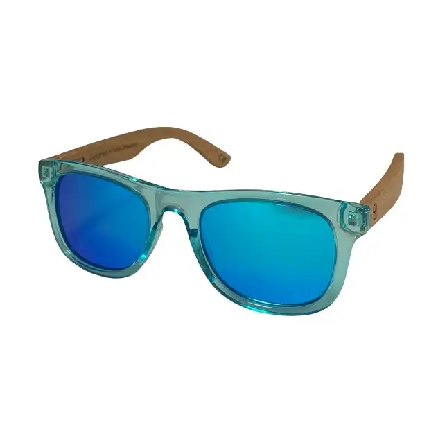 Bamboo Blonde Kids Sunglasses Blue/ Blue