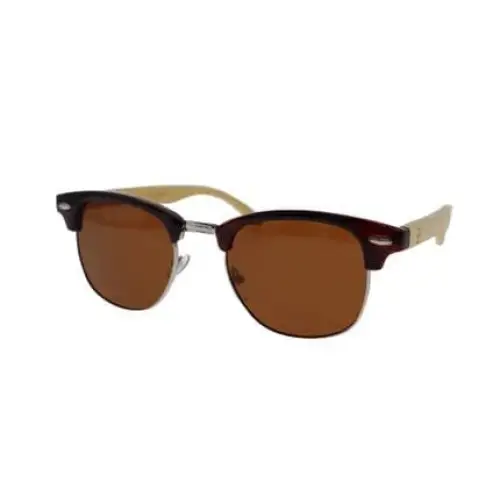 Bamboo Blonde Metal Frame