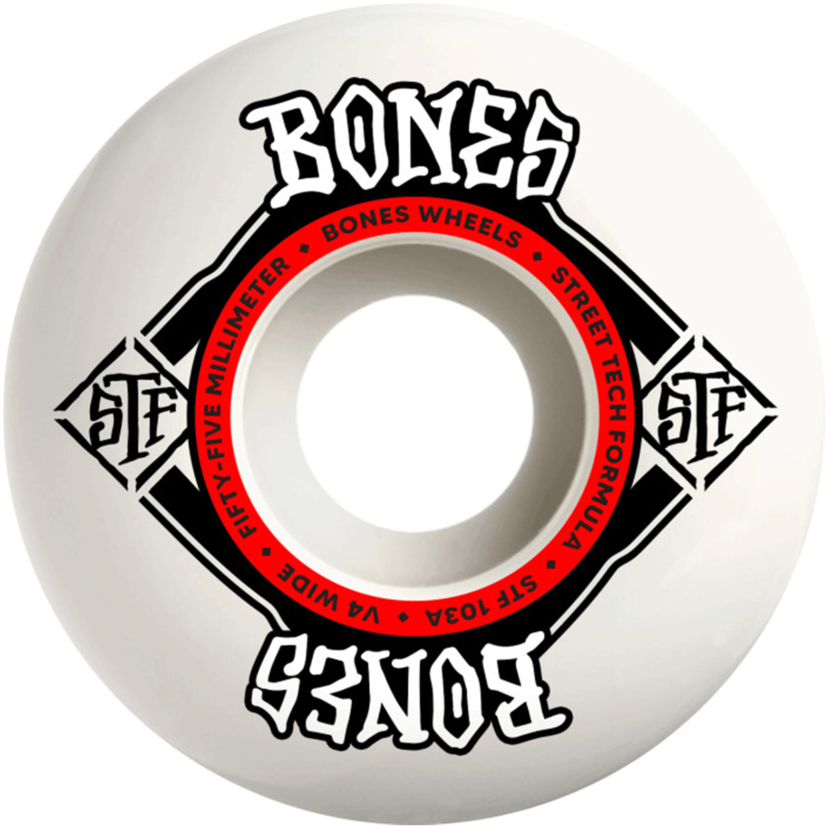 Bones STF Wide V4 103A Skate Wheels