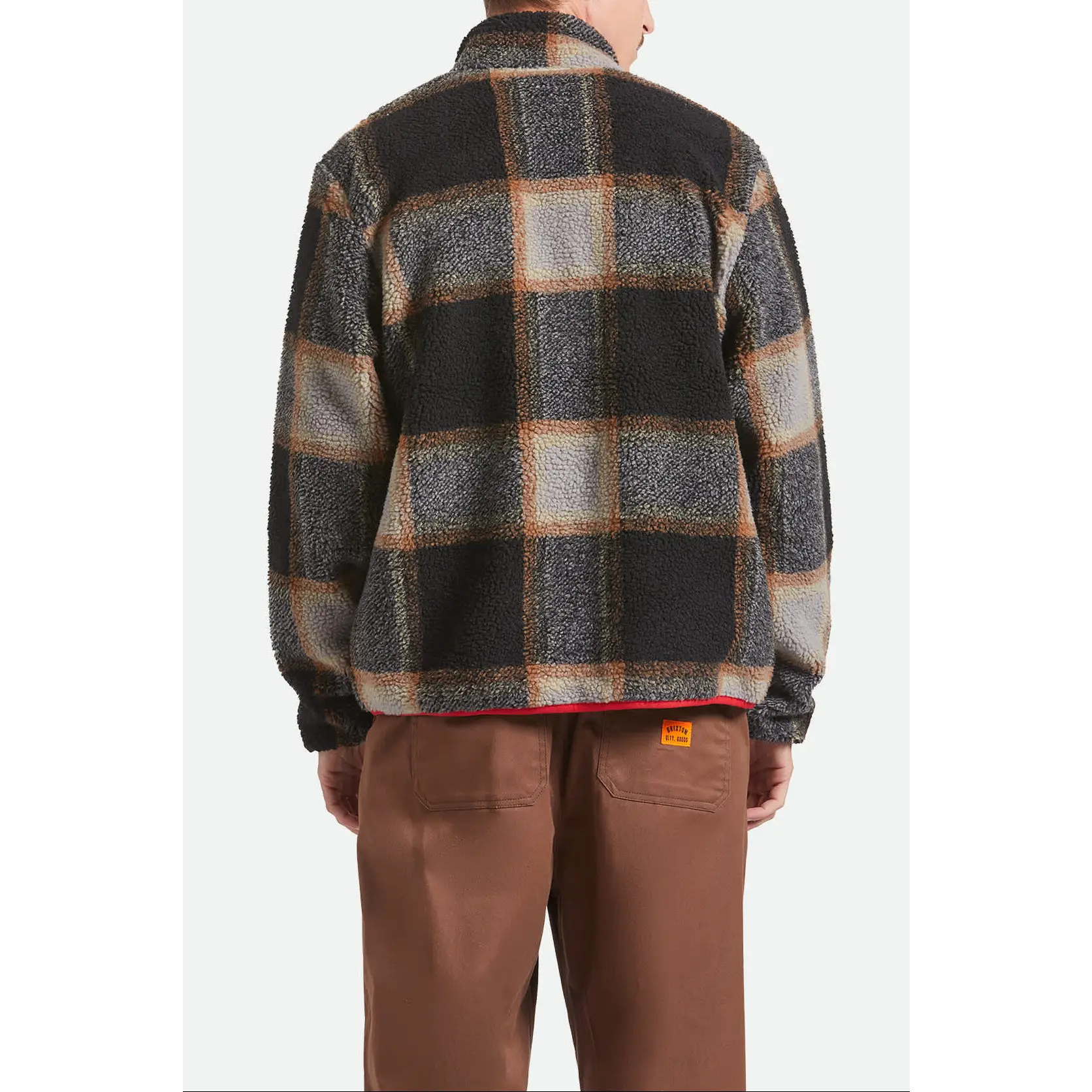Brixton Plaid Sherpa Full Zip Jacket