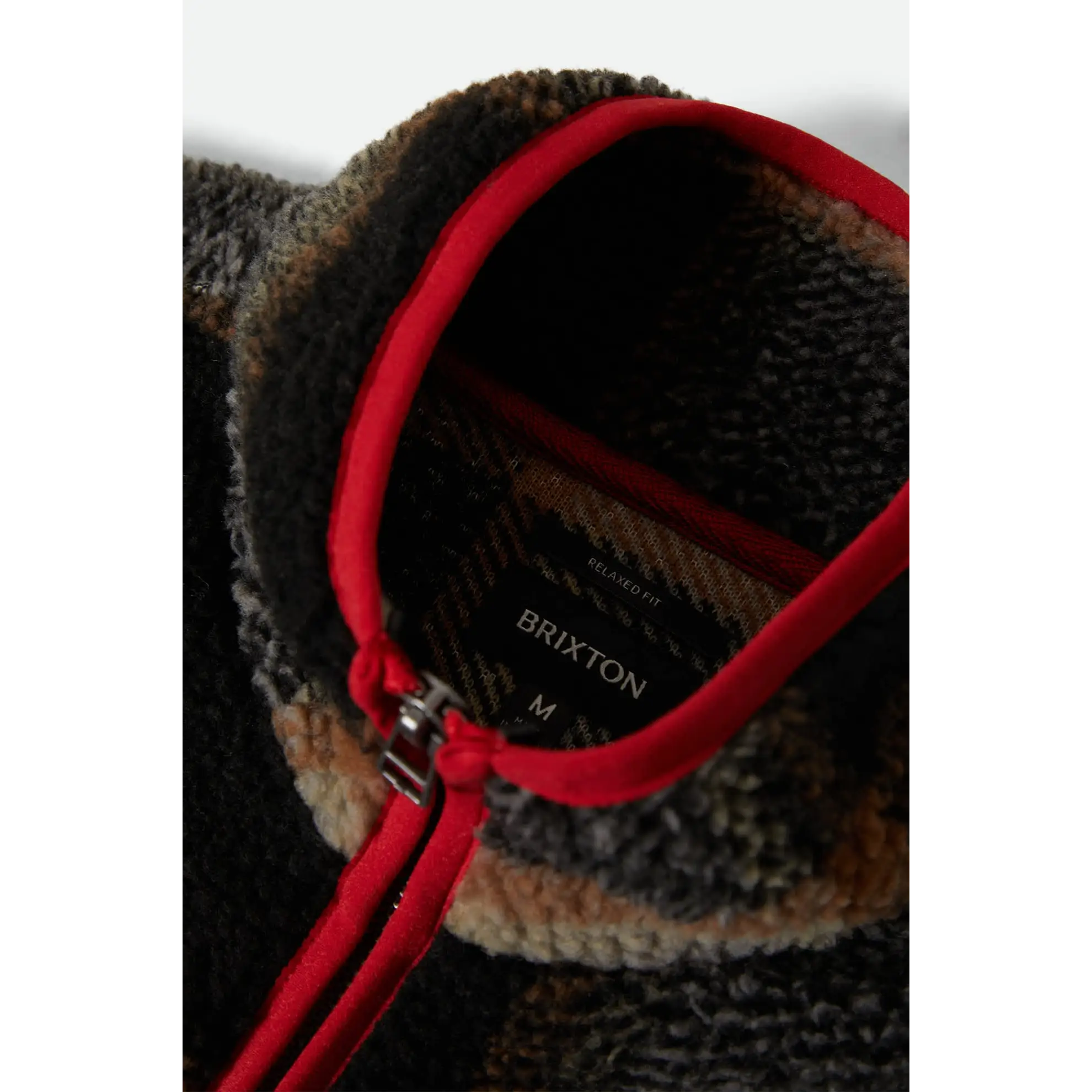 Brixton Plaid Sherpa Full Zip Jacket