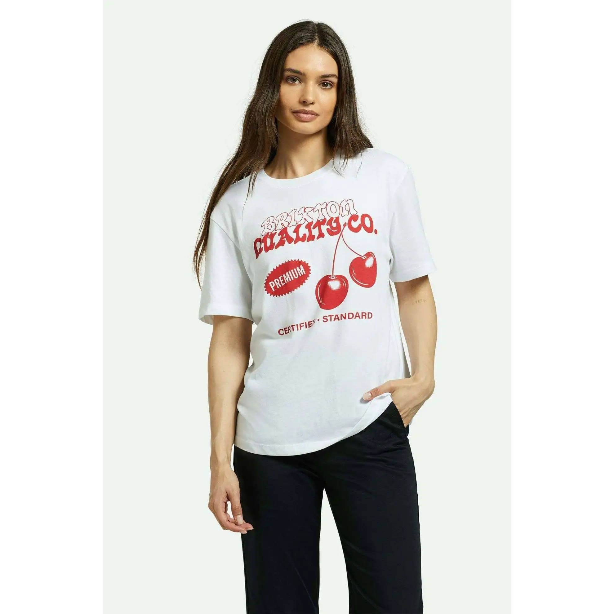 Brixton Premium Cherry Vintage Crew T-Shirt