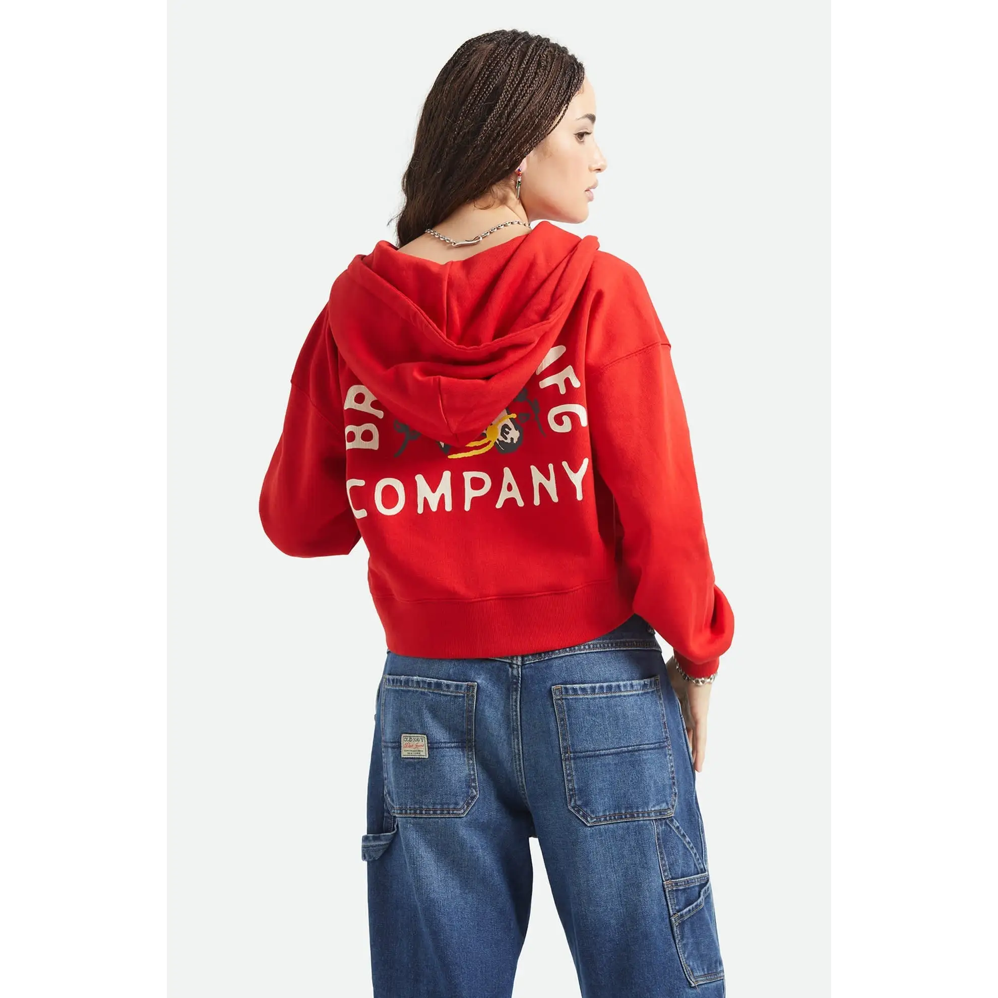 Brixton Trophy Cropped Zip Hood