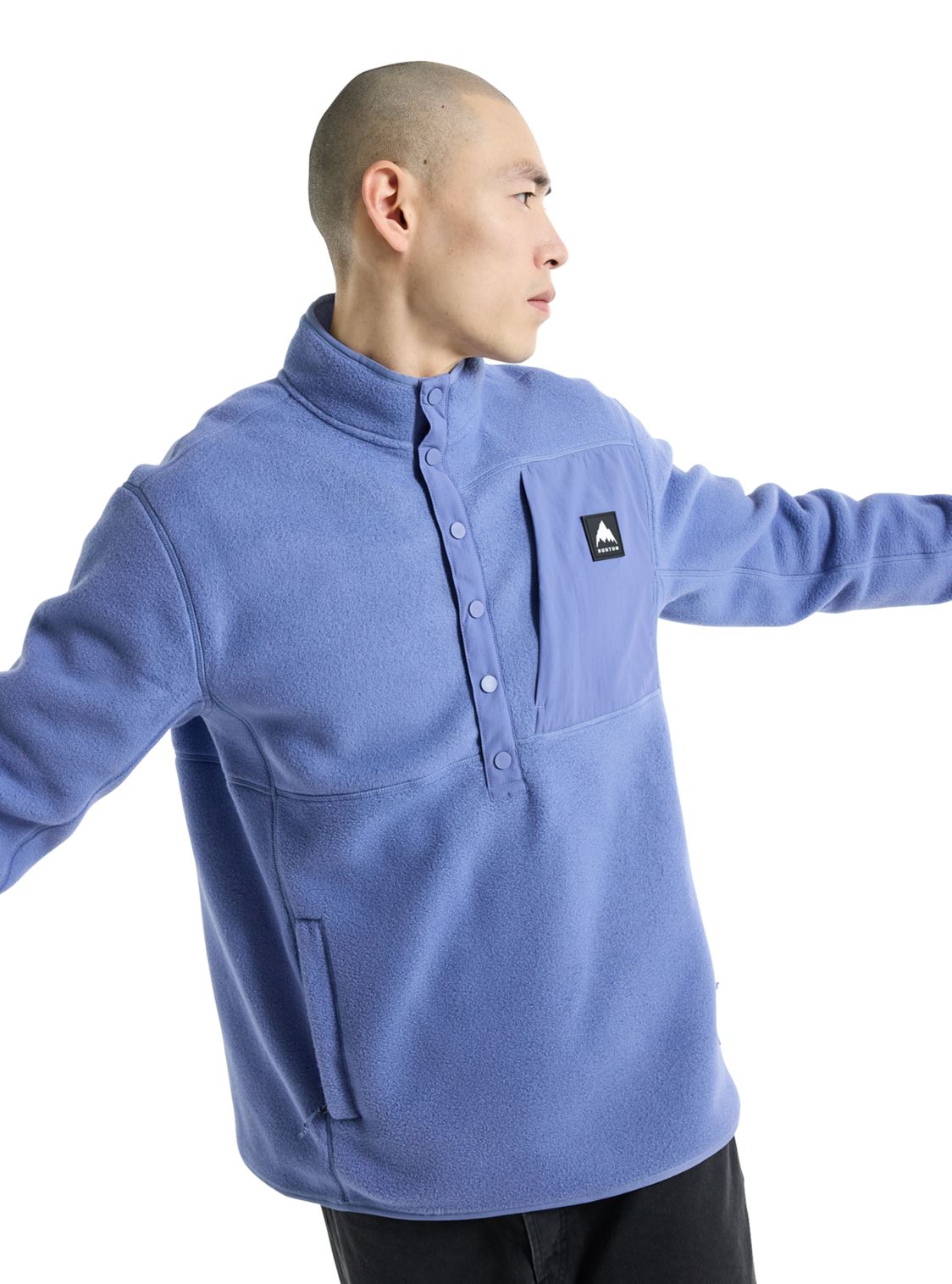 Burton Cinder Fleece Pullover Slate Blue S
