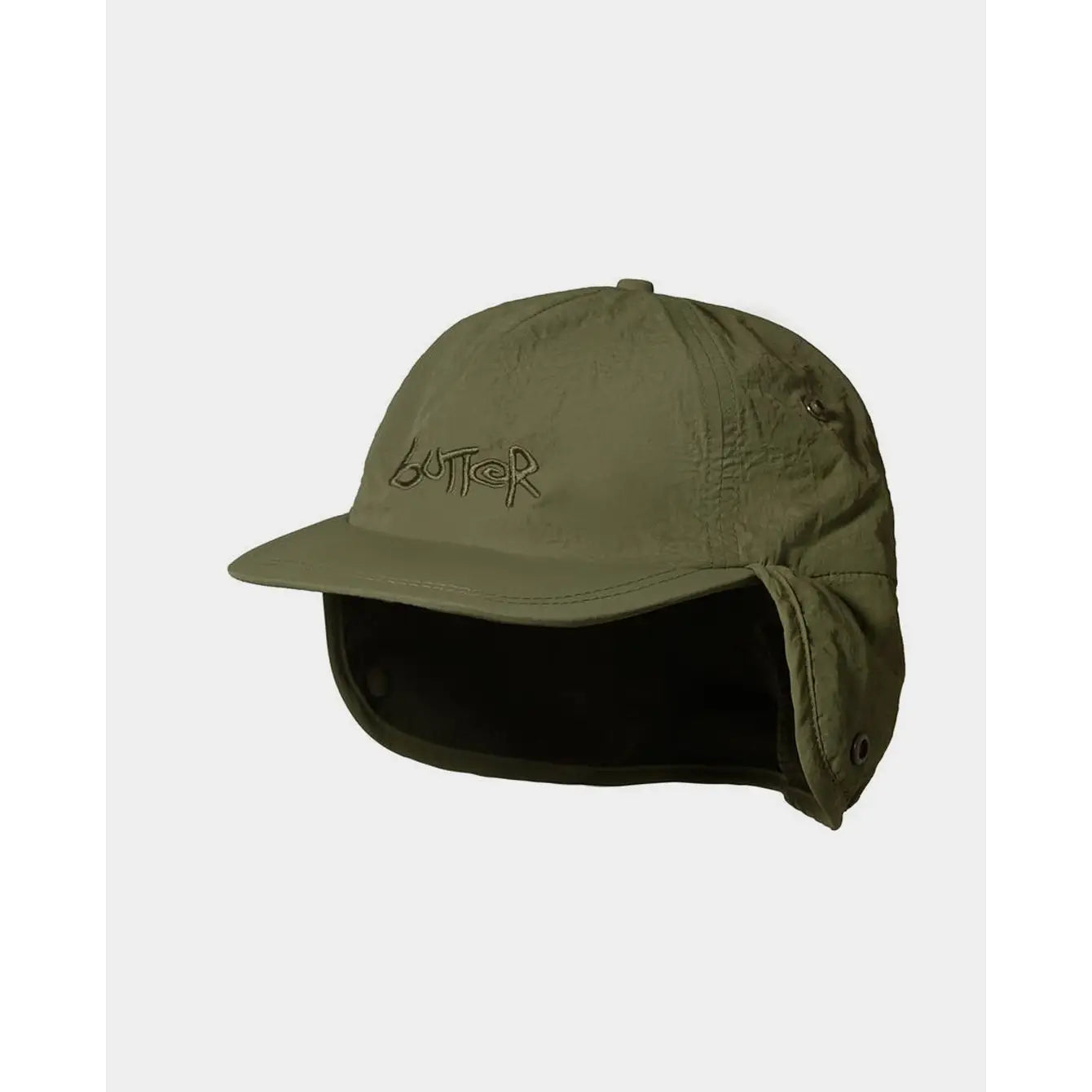 Butter Goods Abseil Earflap Cap - Army