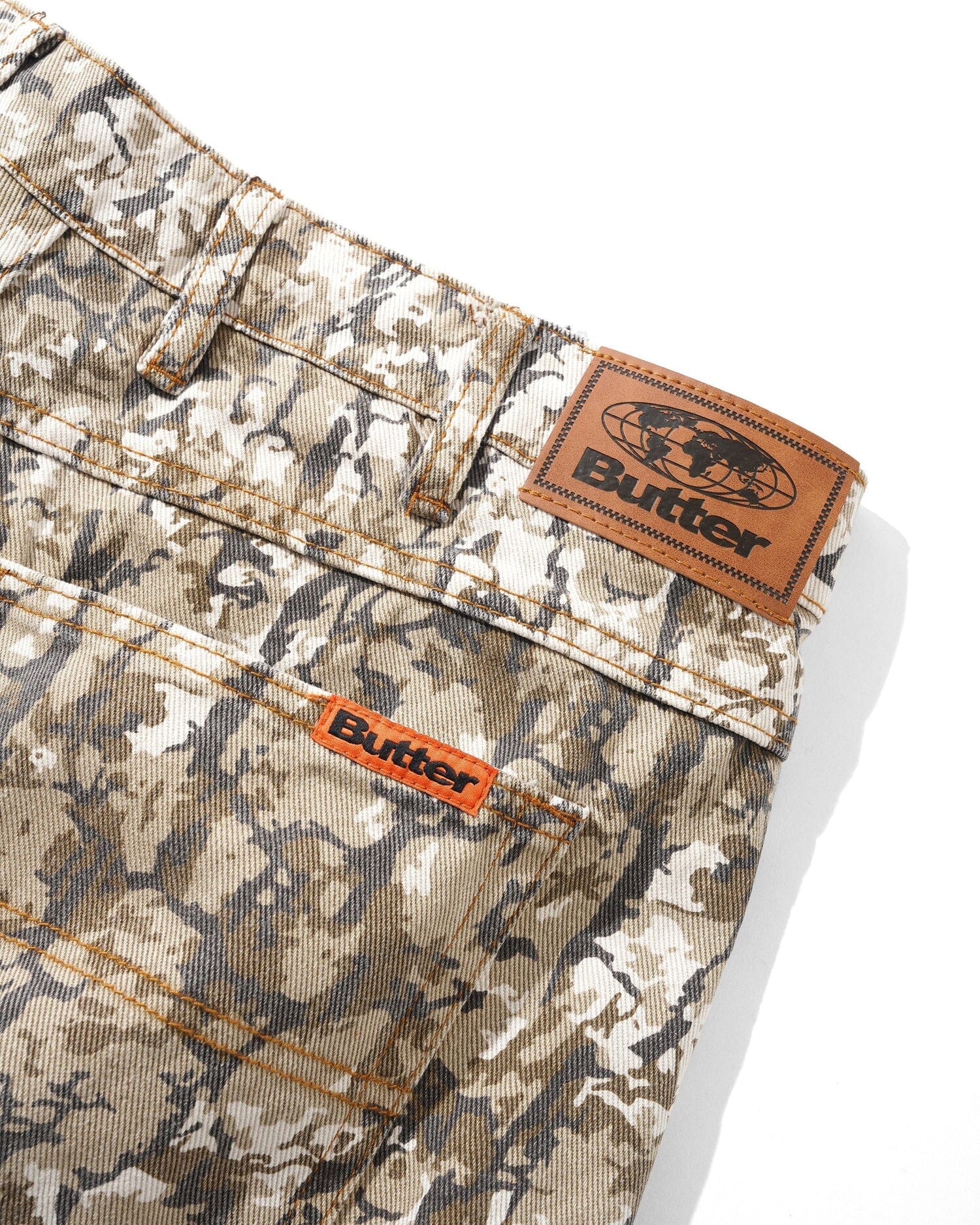 Butter Goods Bark Camo Denim Shorts