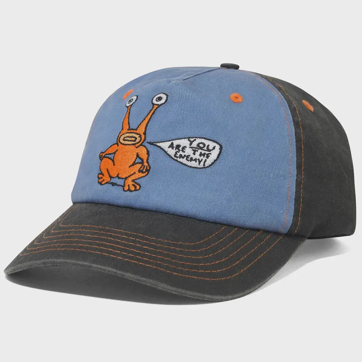 Butter Goods Enemy 5 Panel Cap - Black / Slate