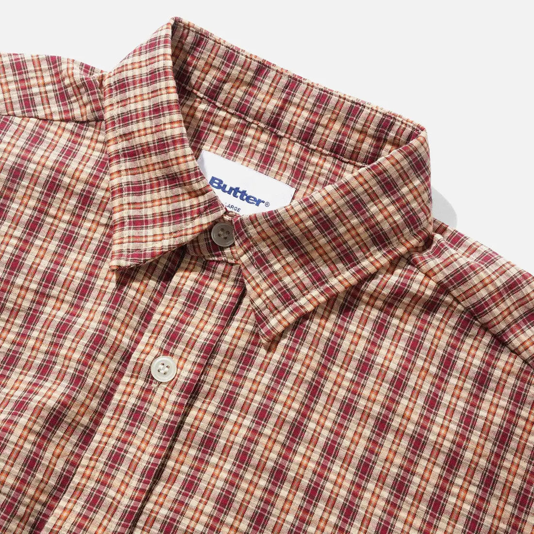 Butter Goods Equipment Shirt - Red / Yellow