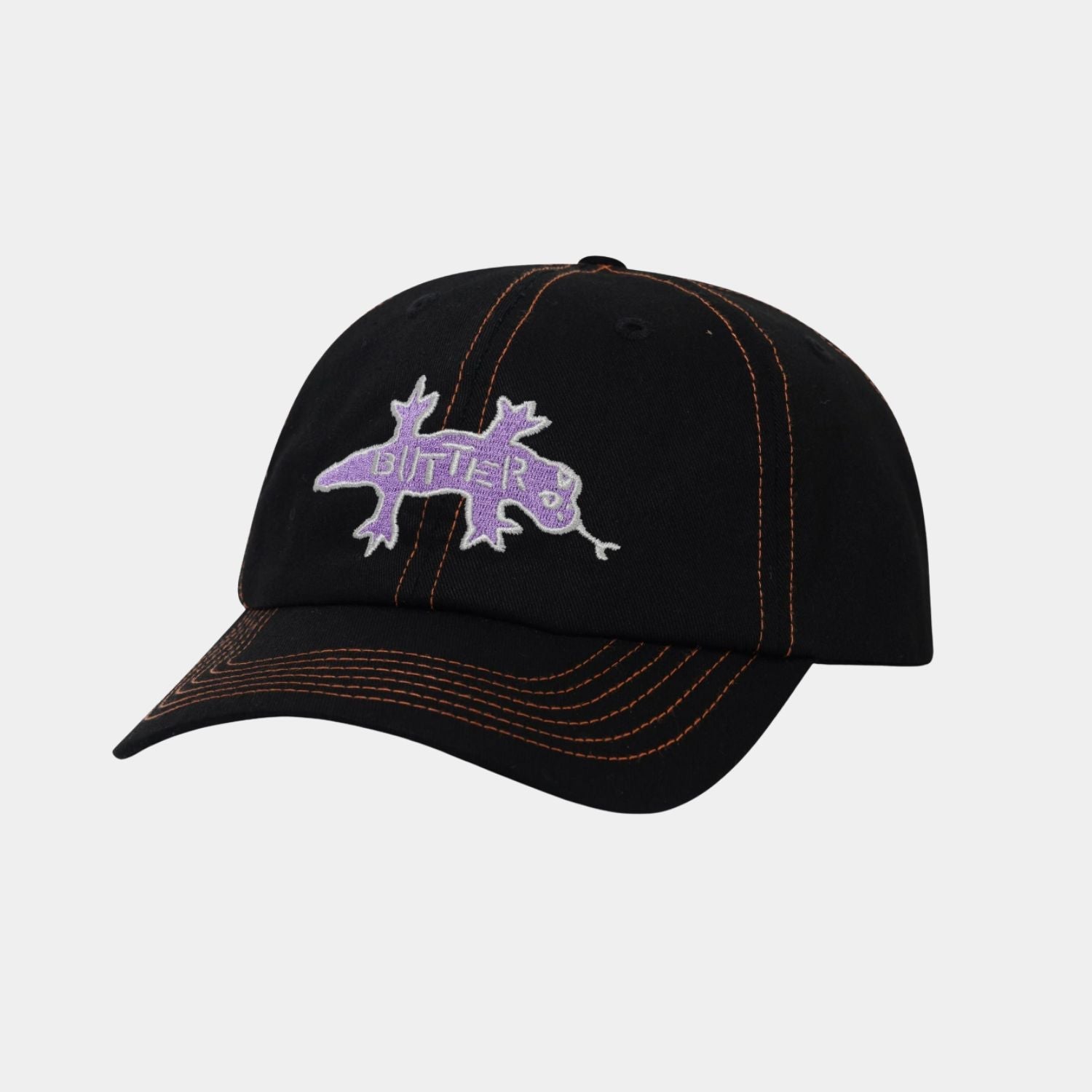 Butter Goods Reptile 6 Panel Cap Black