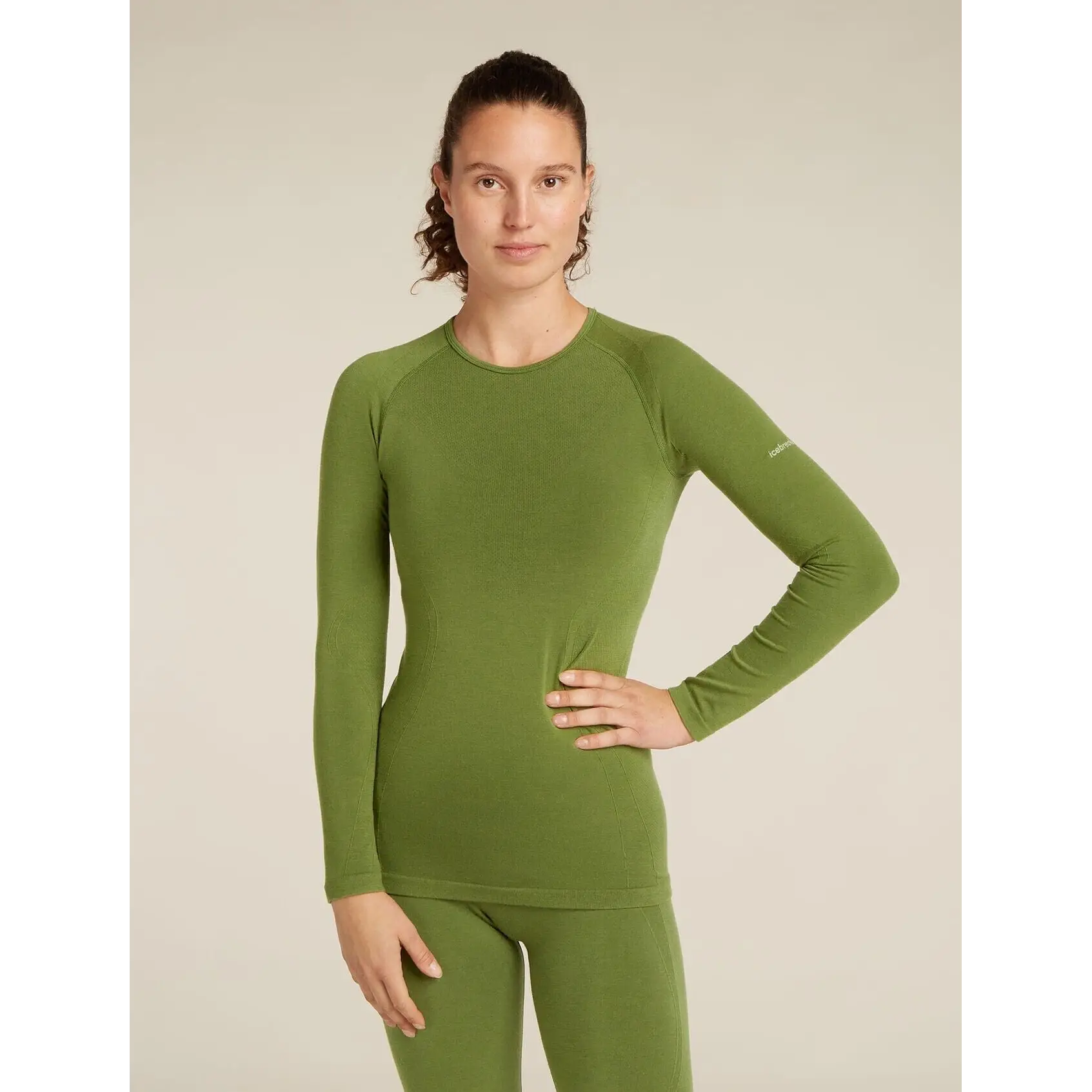 Icebreaker Womens Merino Blend 260 ZoneKnit Seamless Long Sleeve Crewe