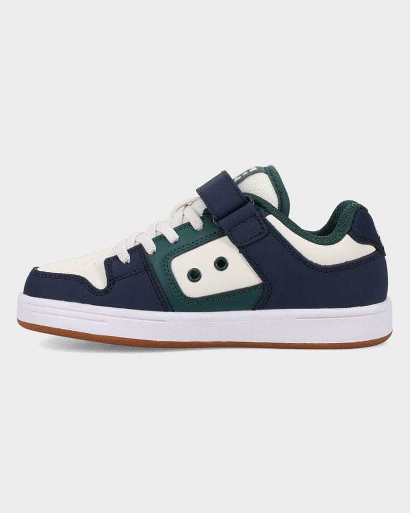 DC Manteca 4 V Youth Shoes - Navy / White / Green
