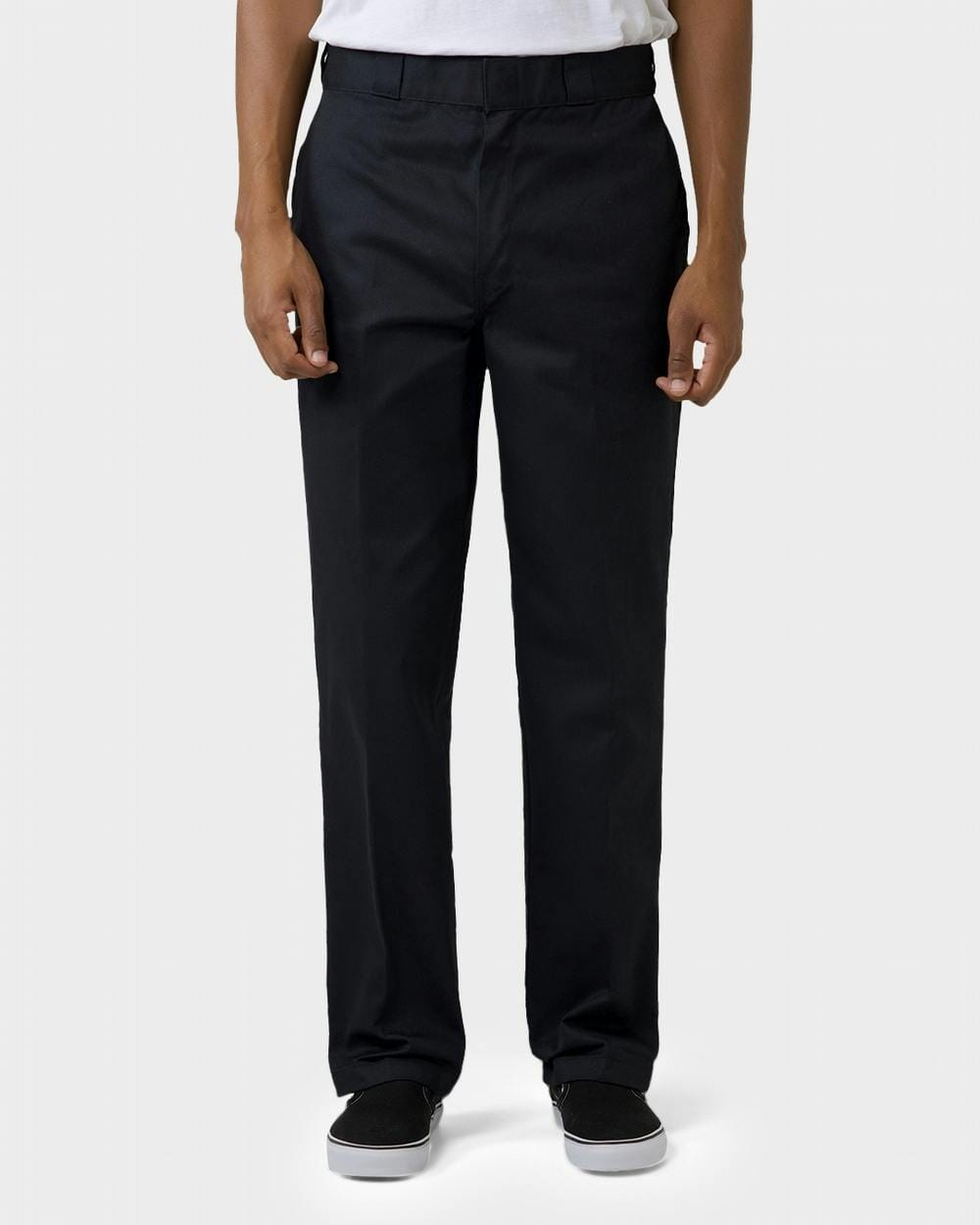 Dickies 873 Flat Front Slim Straight Pant Black 34