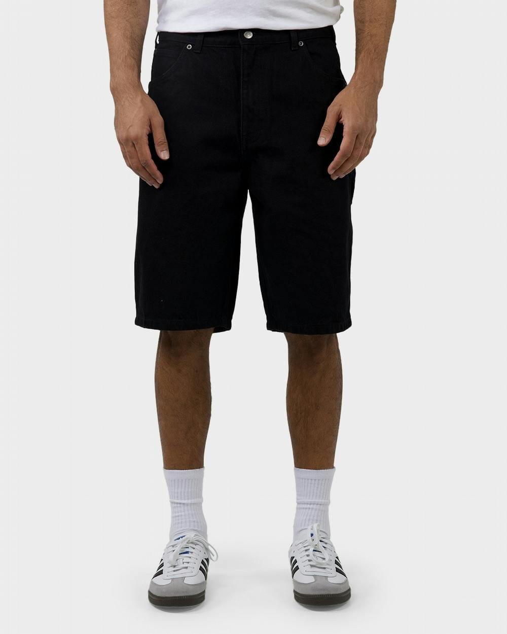 Dickies SDX200 11" Relaxed Fit Denim Carpenter Shorts Rinsed Black 36