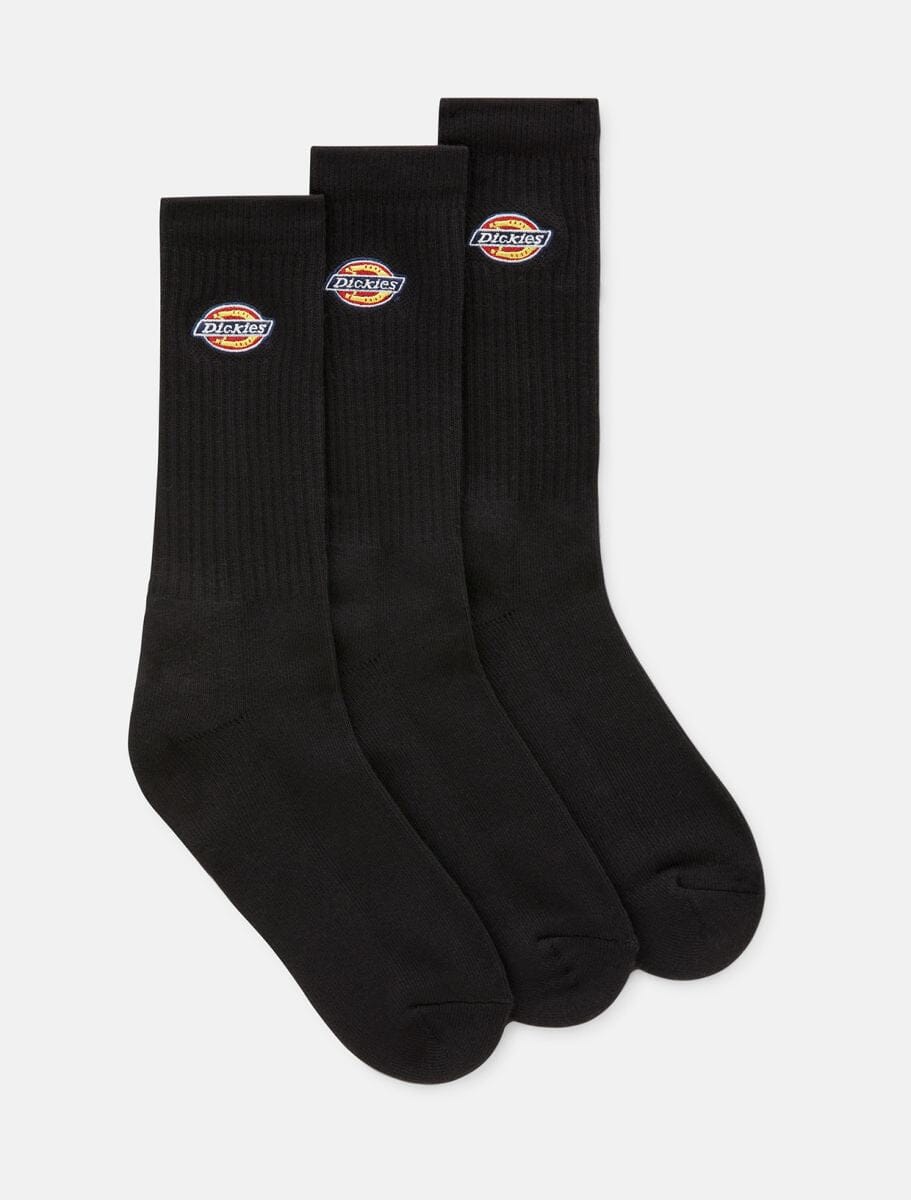 Dickies Valley Grove 3 Pack Socks - Black