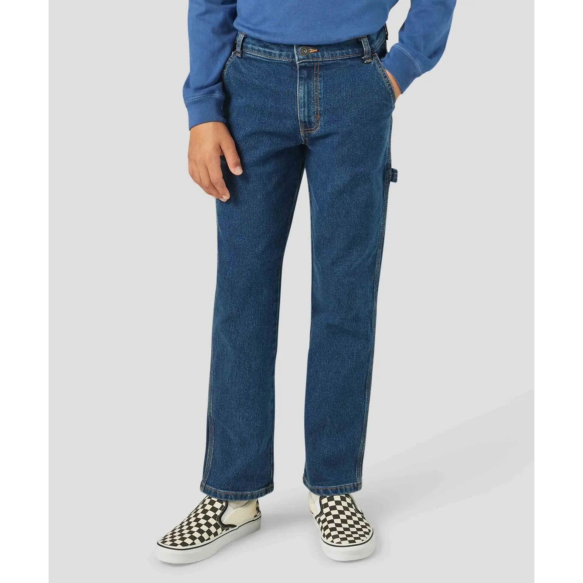 Dickies Youth Denim Carpenter Jeans - Mid Wash Indigo