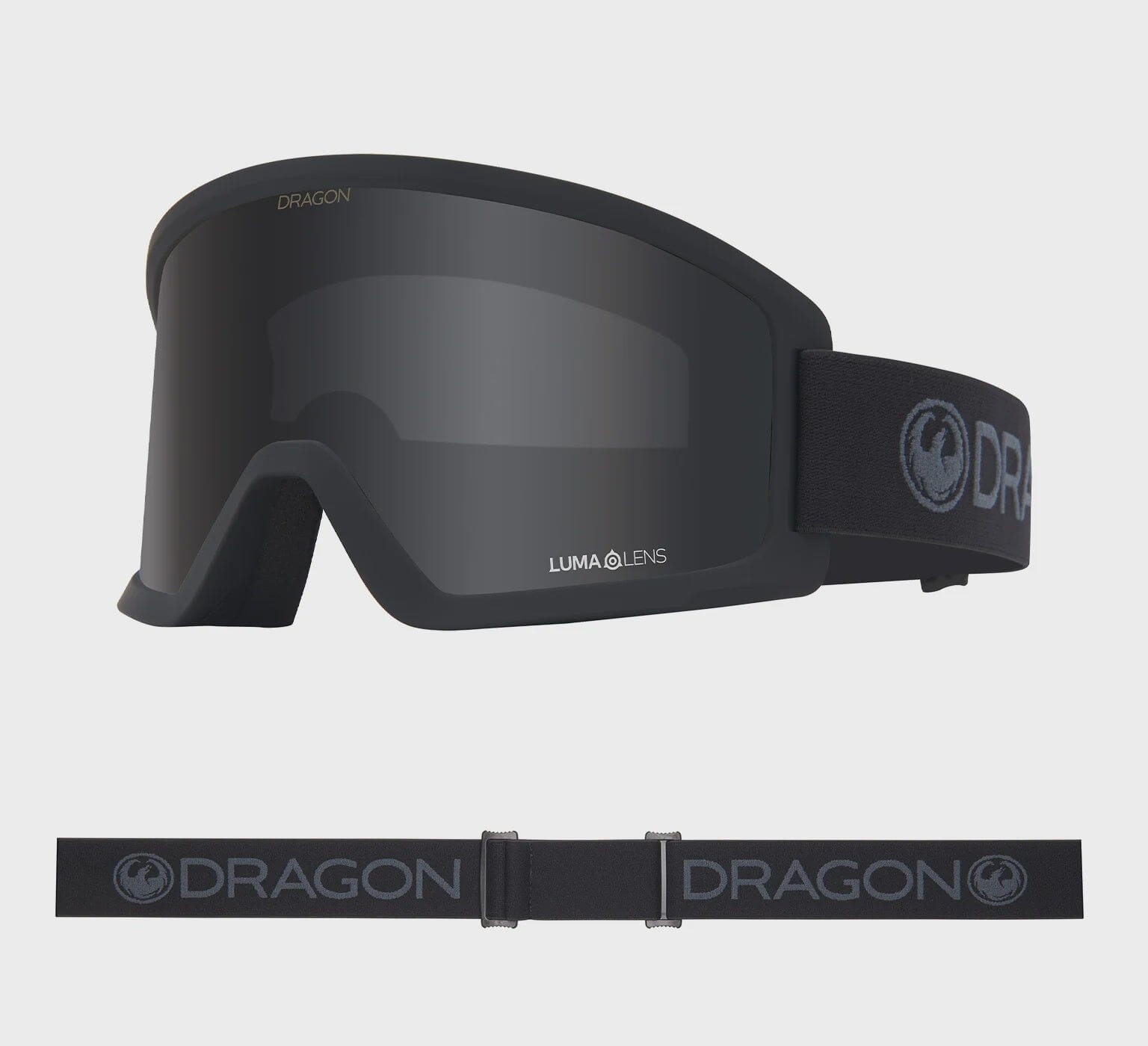 Dragon DX3 L OTG Snow Goggles 2024 Blackout / LL Dark Smoke