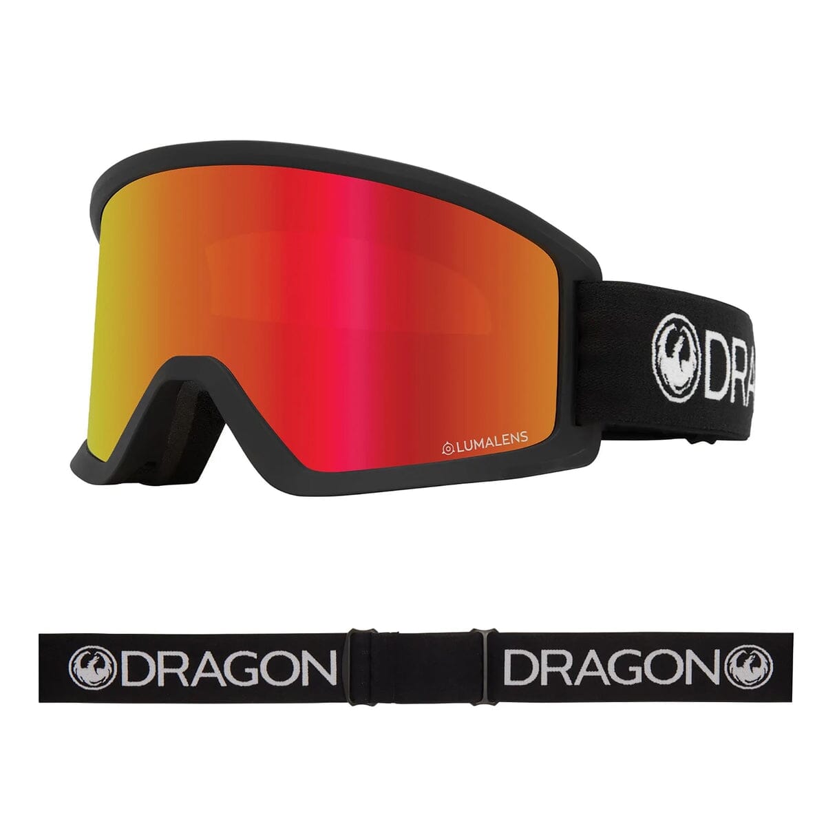 Dragon DX3 OTG Snow Goggles 2025 Black / LL Red Ion