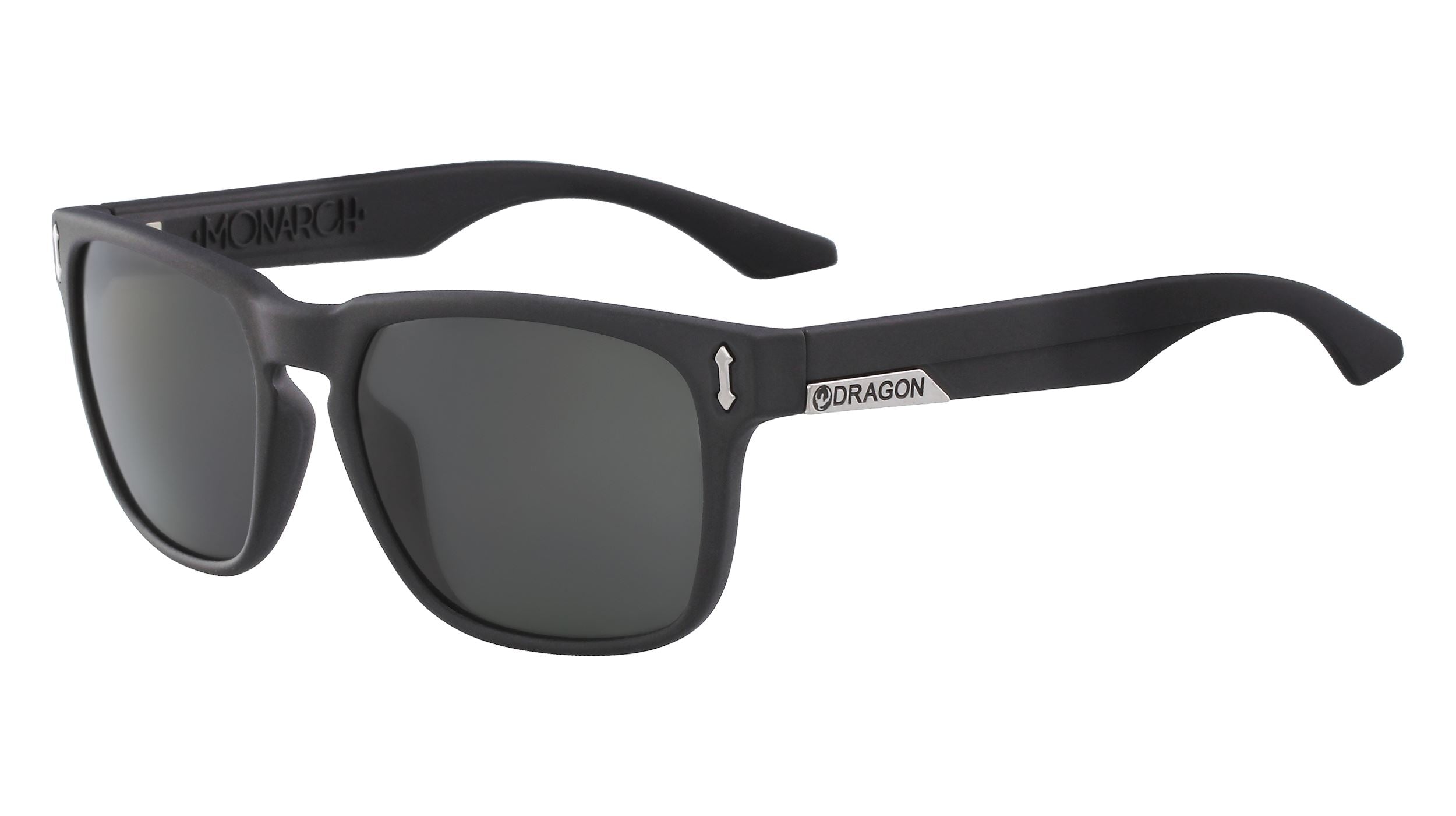Dragon Monarch Polarised Sunglasses Black / Smoke Polar