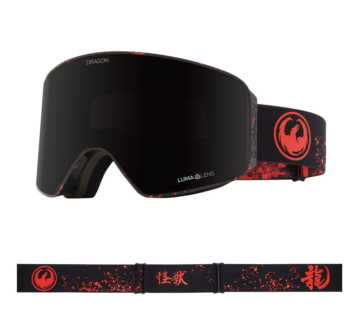 Dragon NFX MAG OTG Snow Goggles 2025 Kaiju / LL Midnight + LL Light Rose