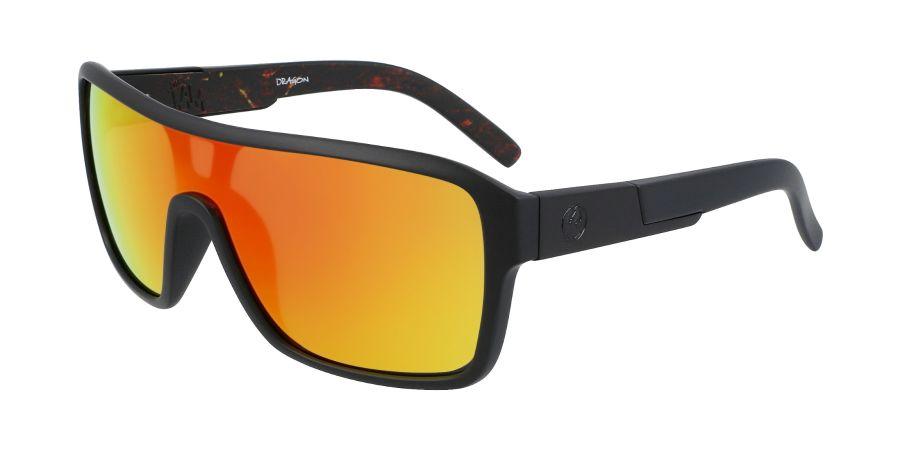 Dragon Remix Sunglasses Matte Black Inferno / Red Ion