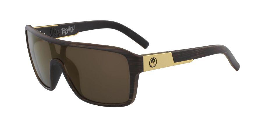 Dragon Remix Sunglasses Matte Woodgrain / Copper Ion