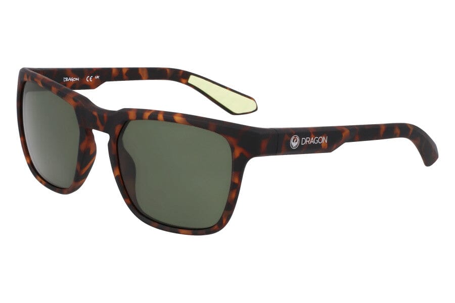 Dragon Slip Polarised Sunglasses Matte Dark Tortoise / Luma Lens G15
