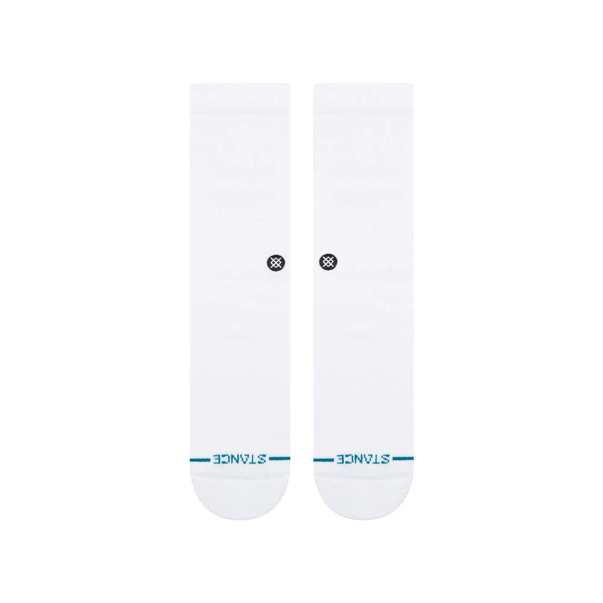 Stance Icon Crew Socks - White / Black